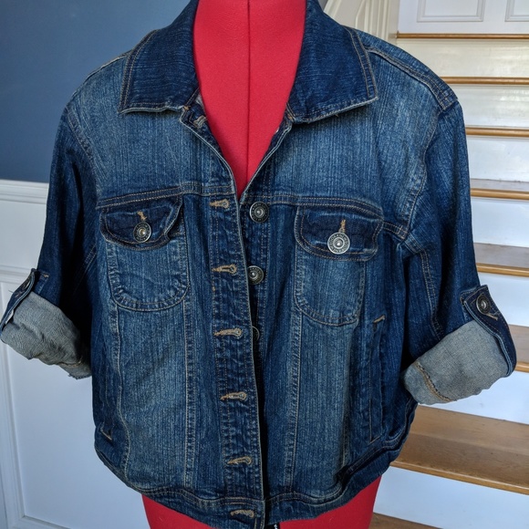 new look plus size denim jacket